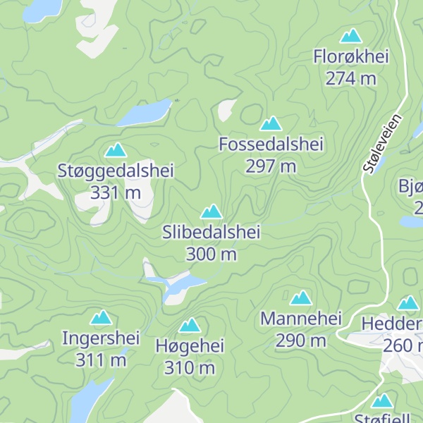 Map of Slibedalshei