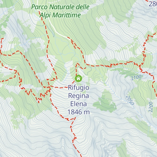 Map of Rifugio Regina Elena