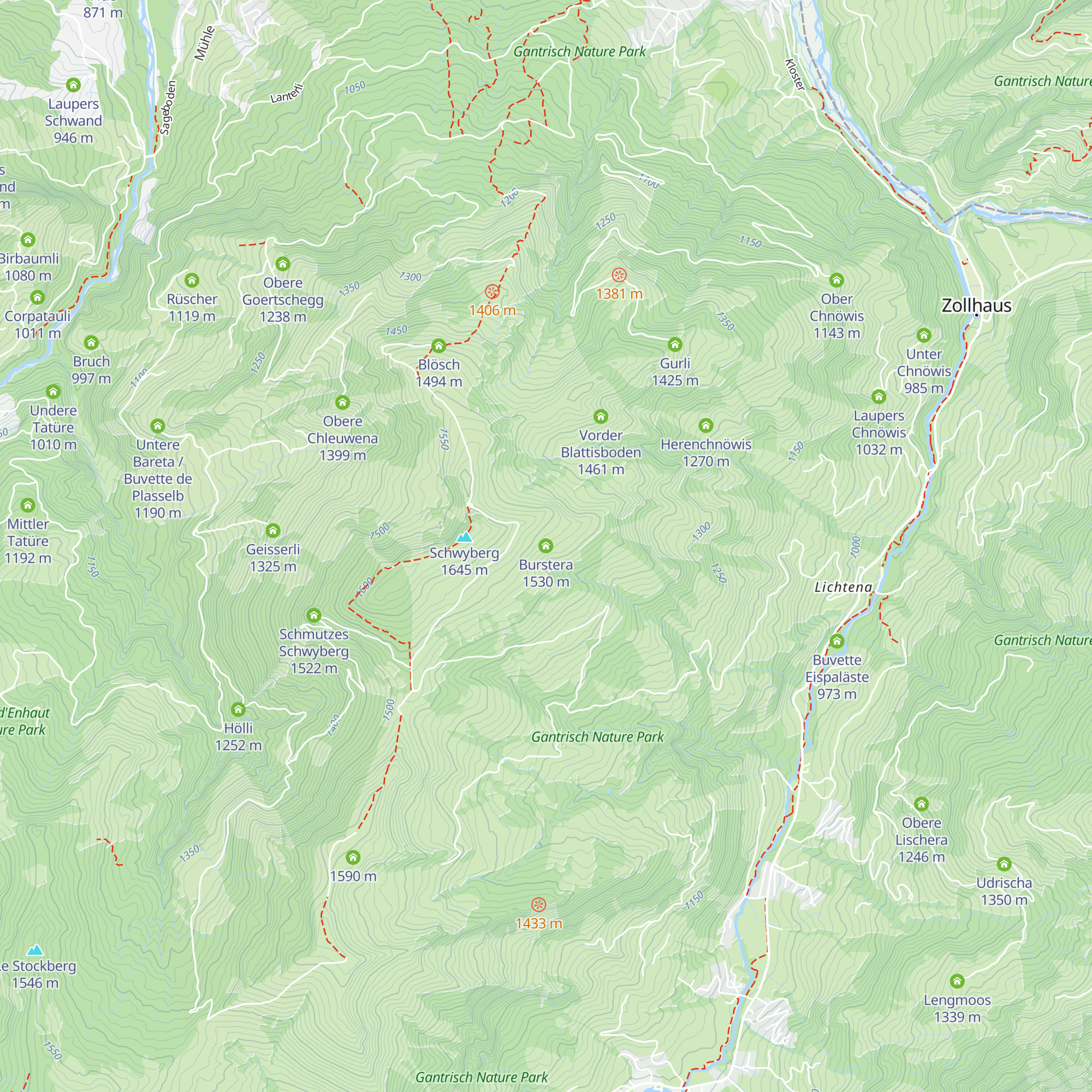 Burstera map