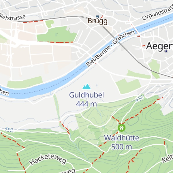 Map of Guldhubel