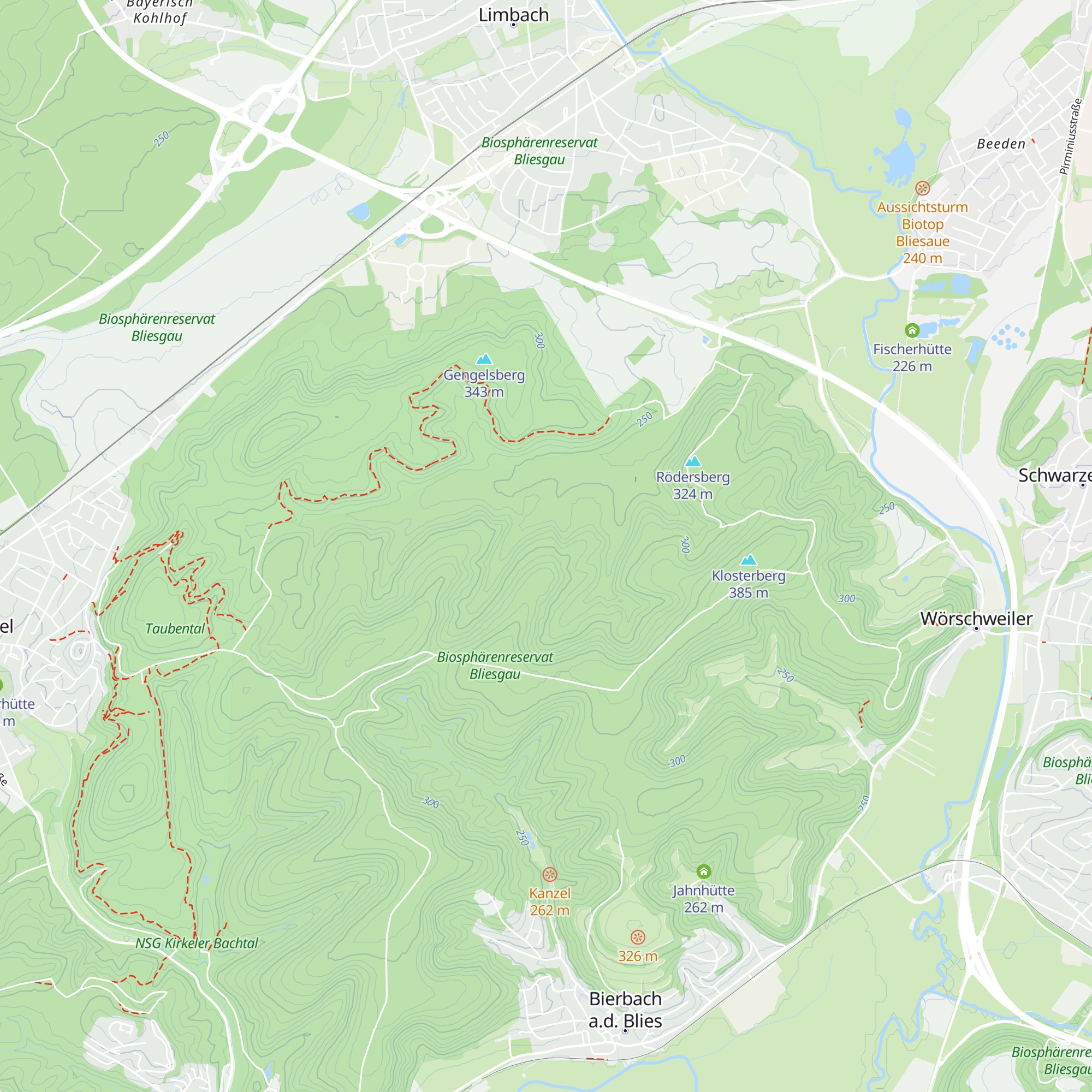 Ditmars Hütte map