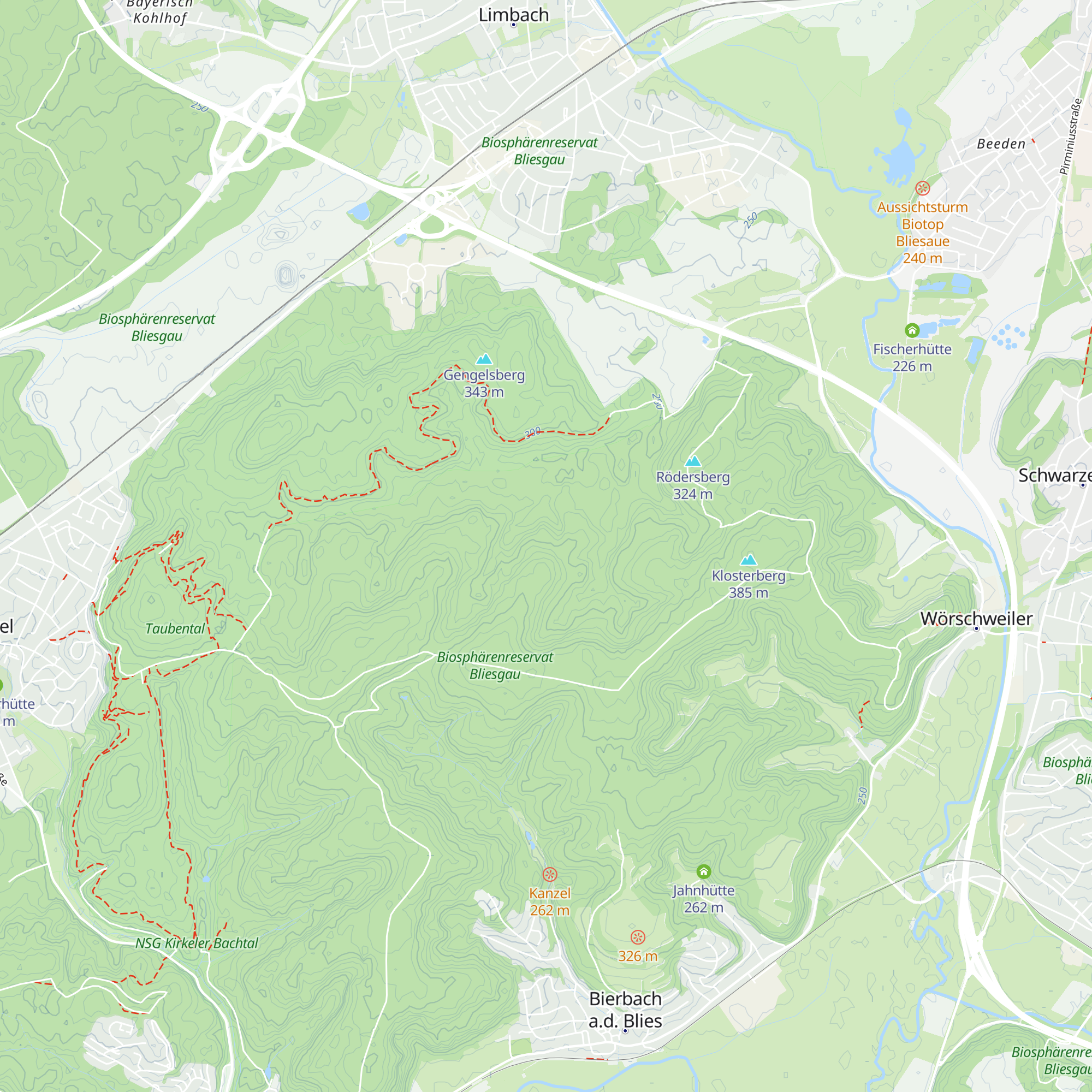 Ditmars Hütte map