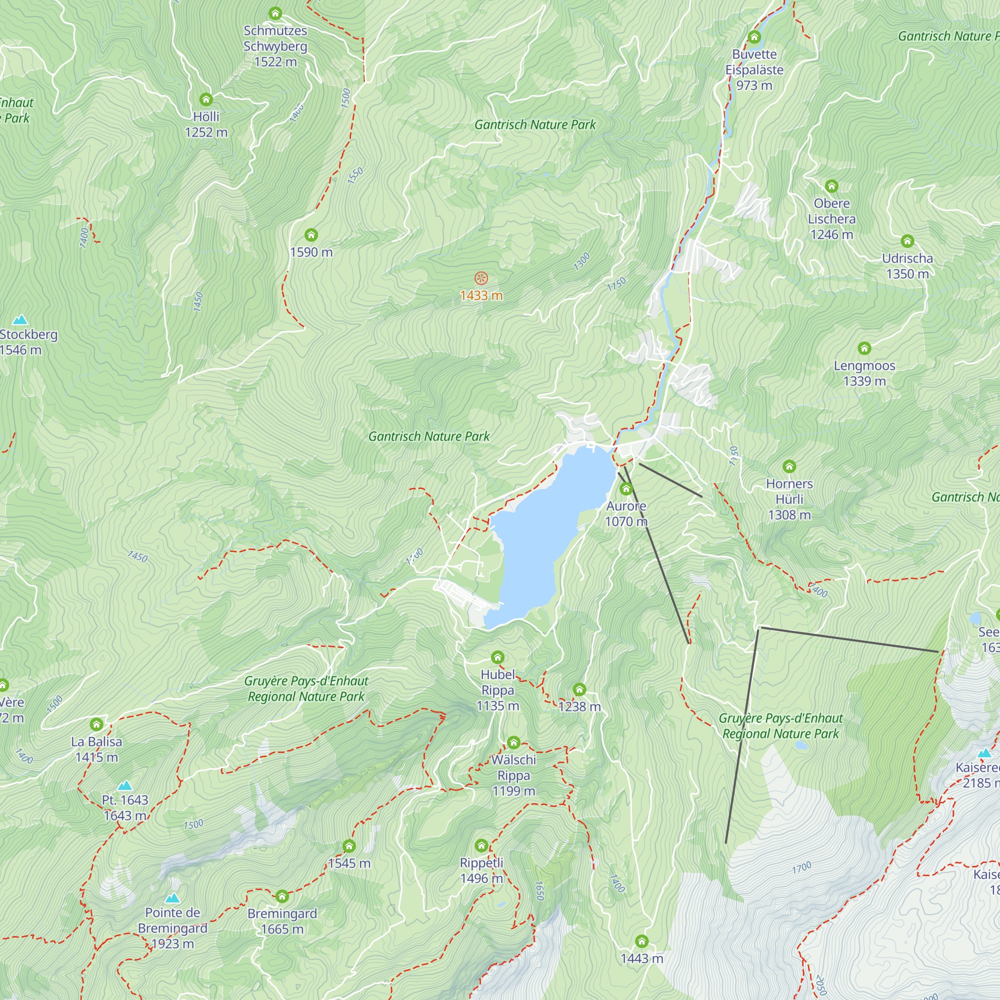 Chalet Sonnegg map