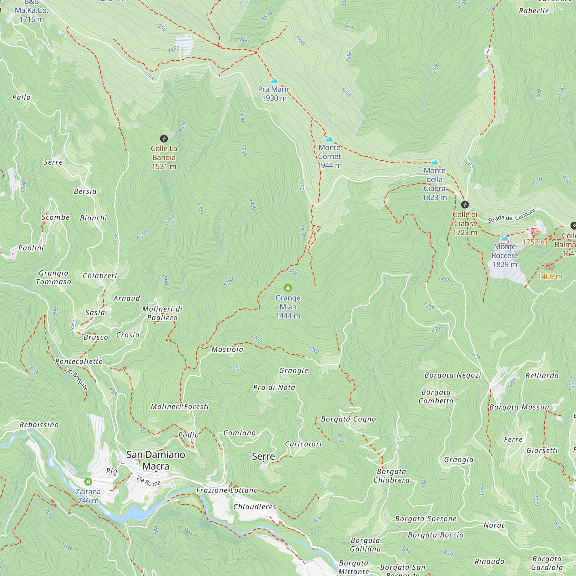 Grange Mian map