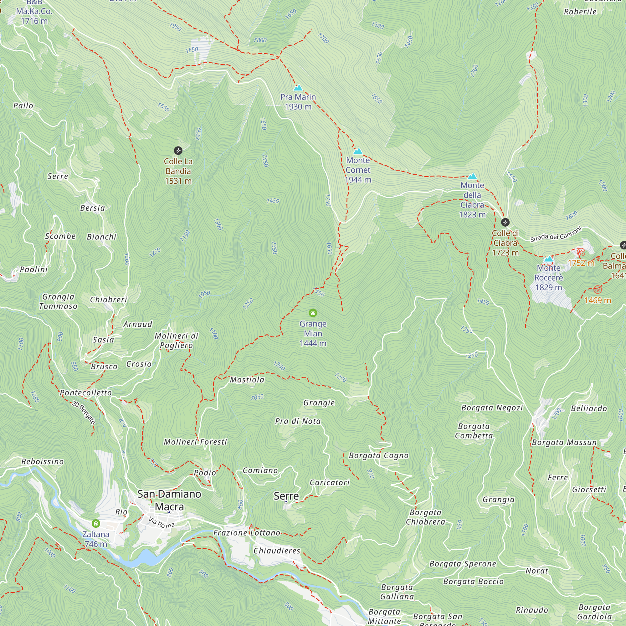 Grange Mian map