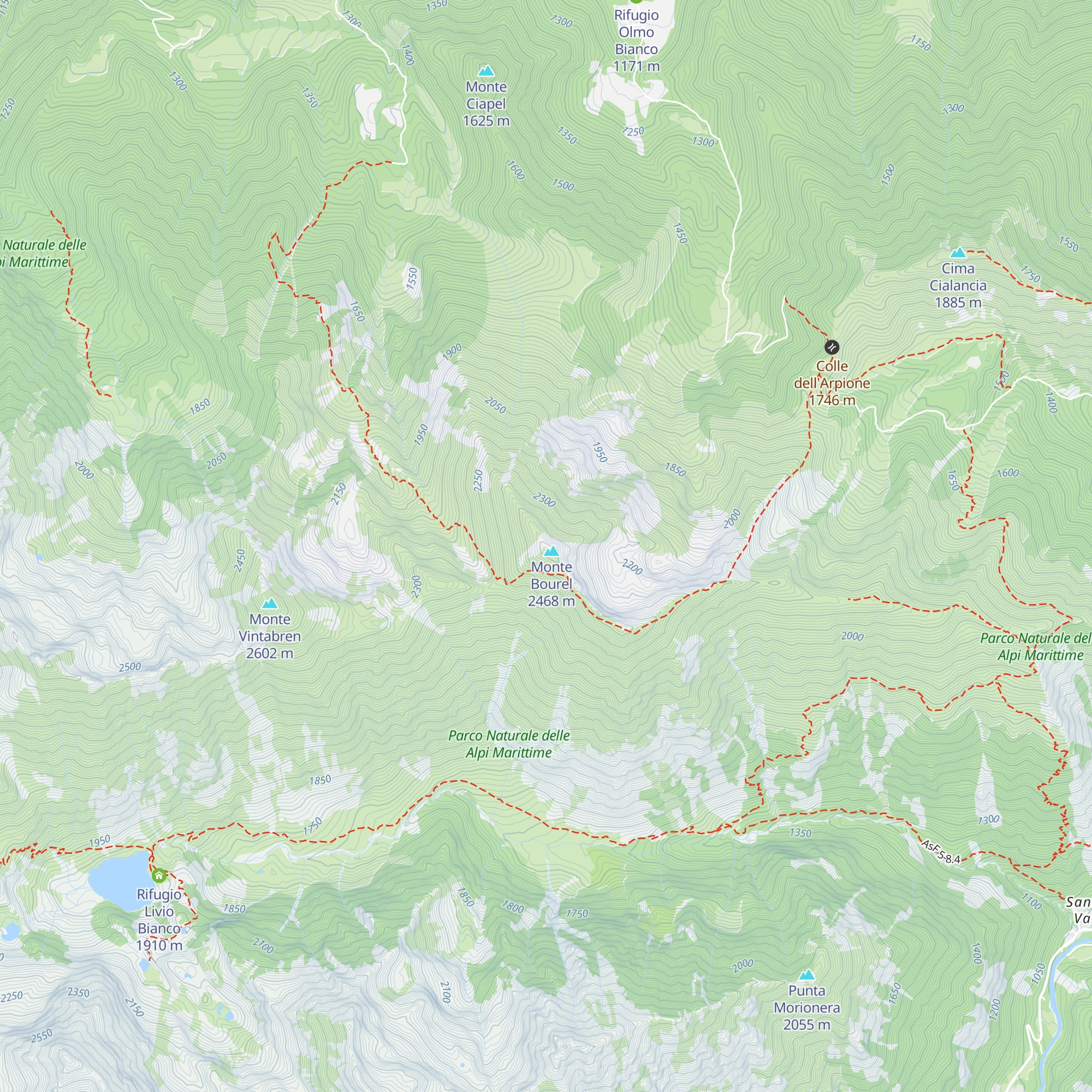 Bivacco Sergio Groppo map
