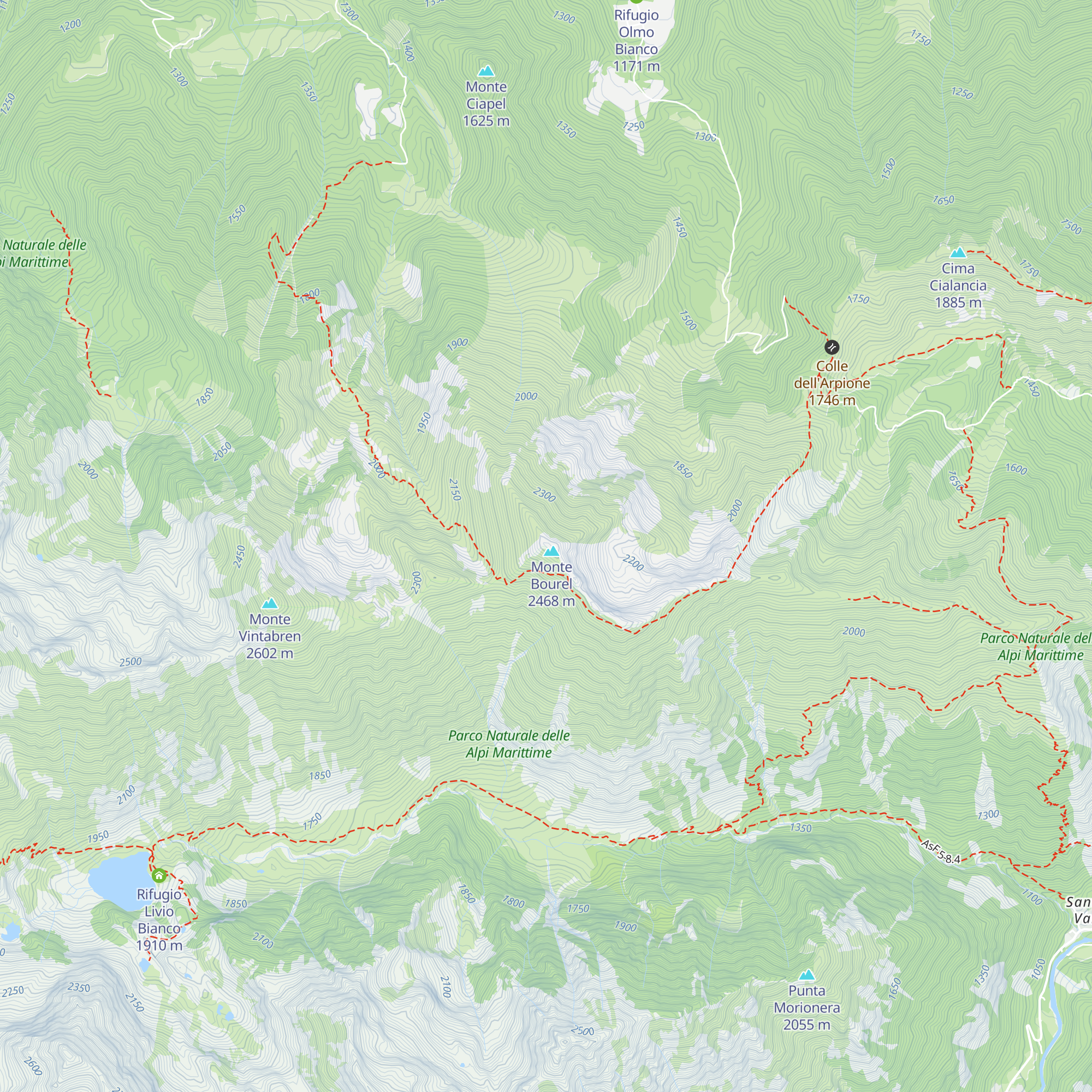 Bivacco Sergio Groppo map