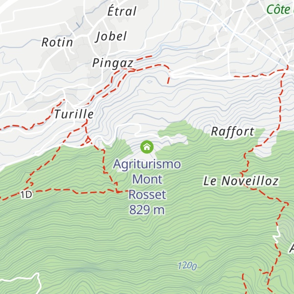 Map of Agriturismo Mont Rosset