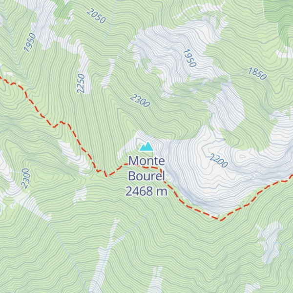 Map of Monte Bourel