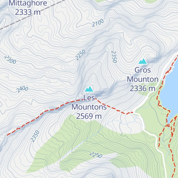 Map of Les Mountons