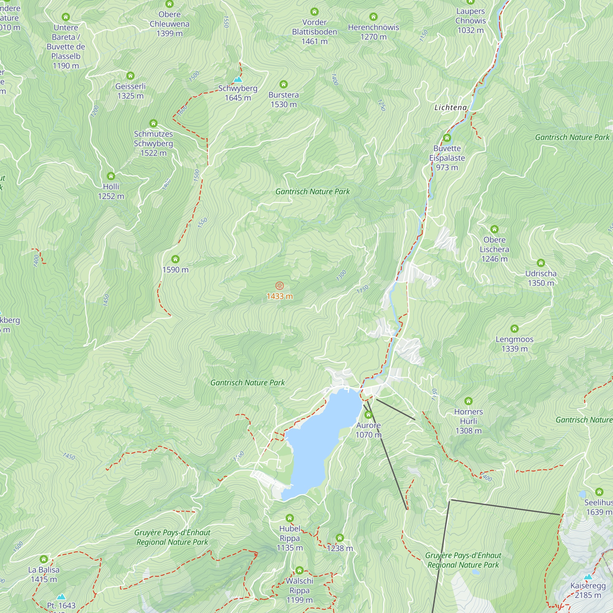 Ober Schlossisboden map