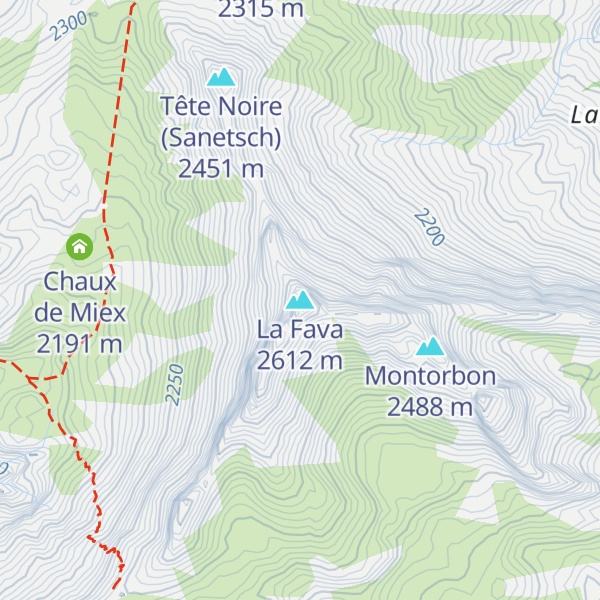 Map of La Fava