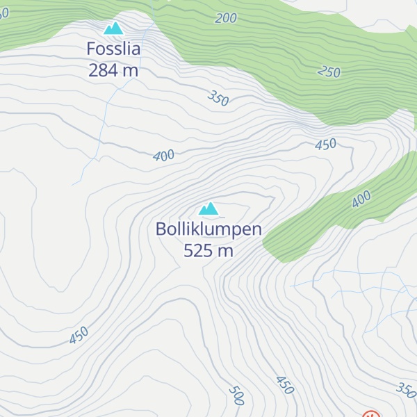 Map of Bolliklumpen