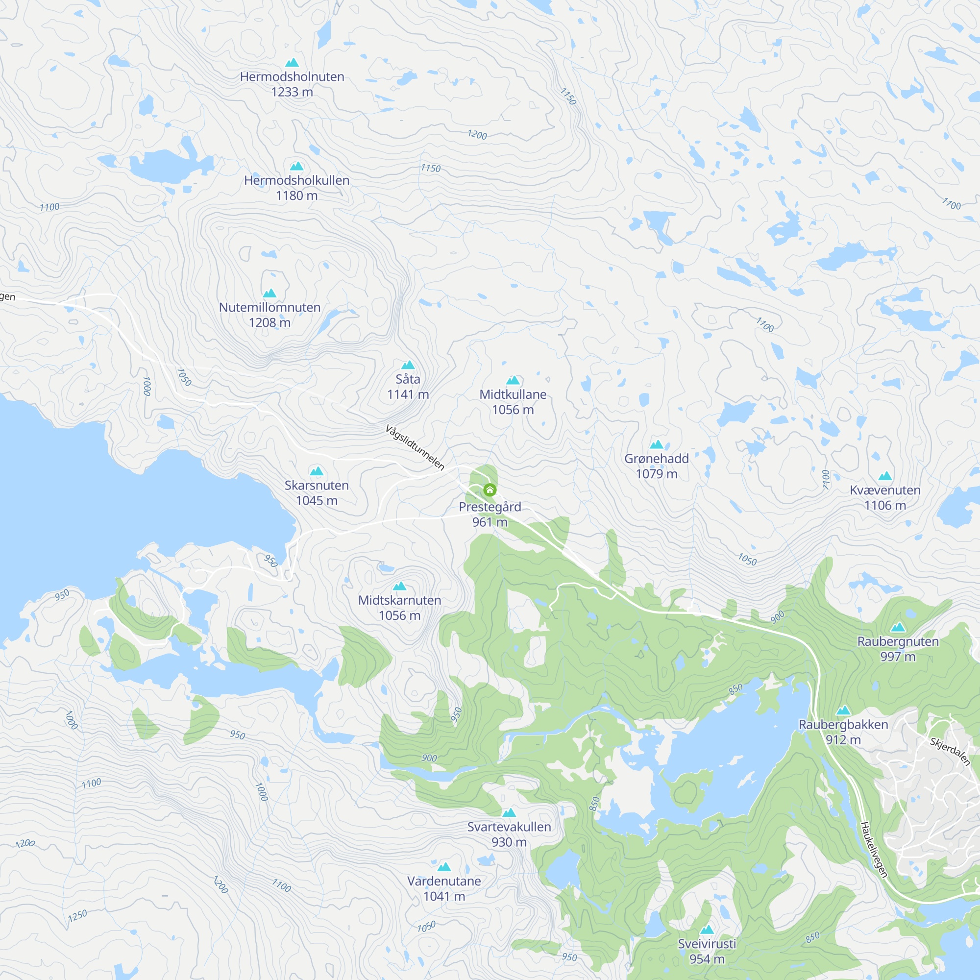 Prestegård map