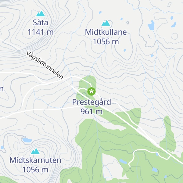 Map of Prestegård