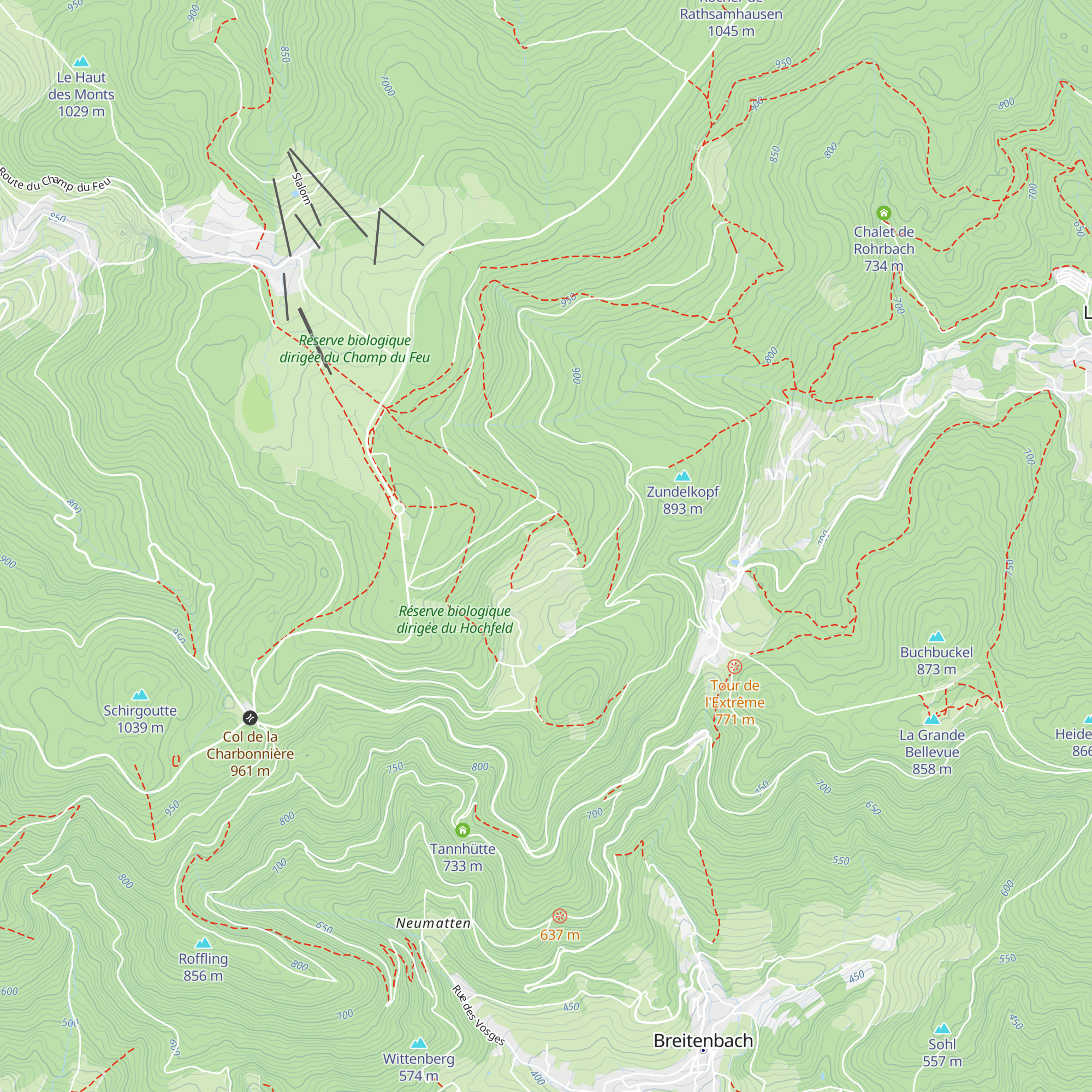 La Chaume des Veaux (les amis de la nature) map