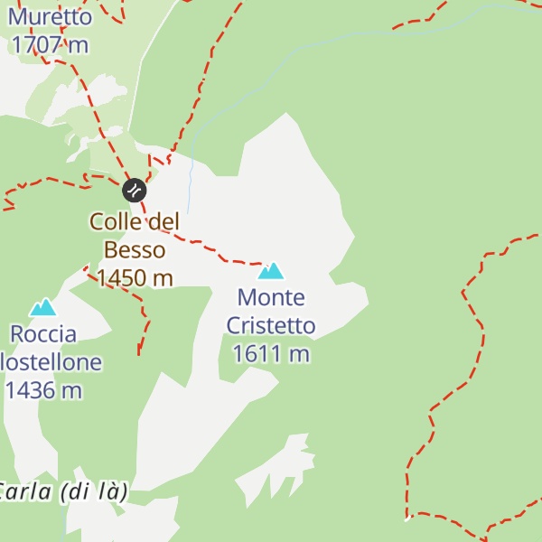 Map of Monte Cristetto