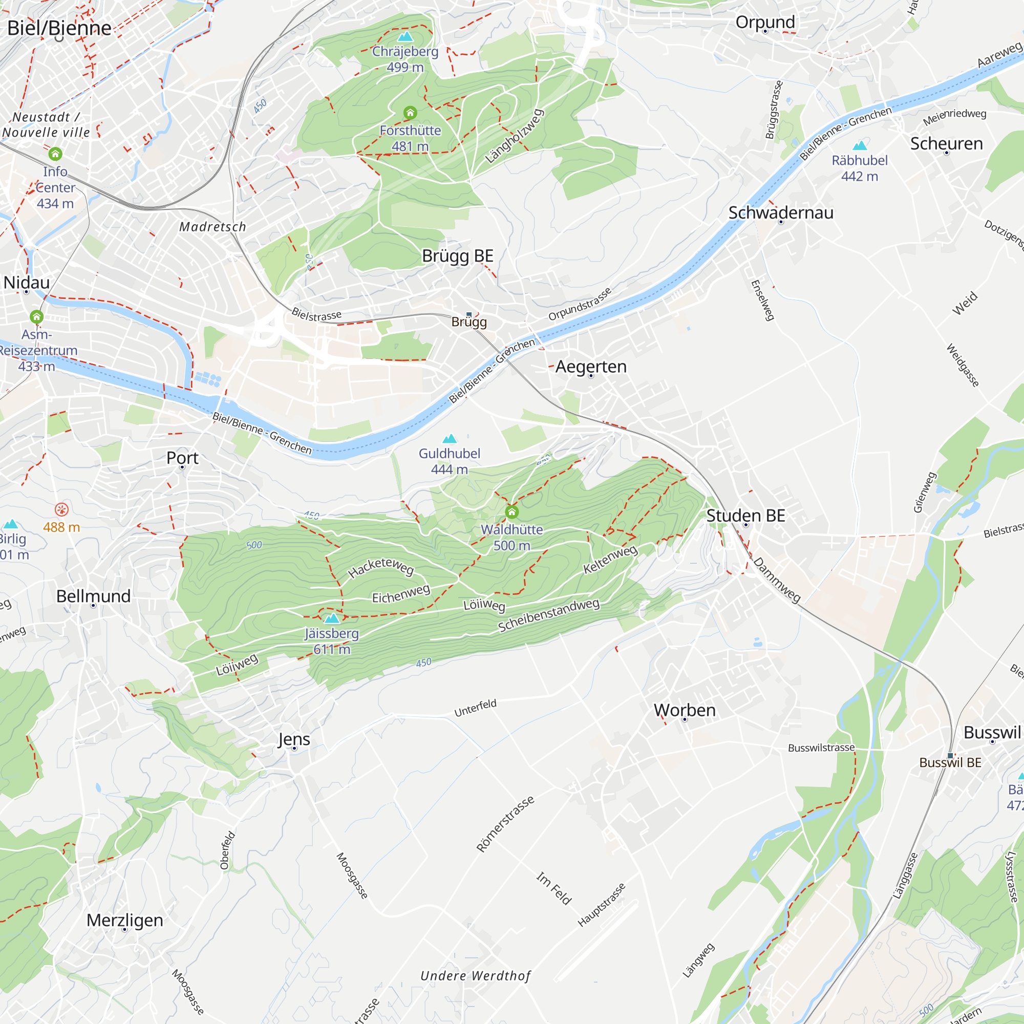 Waldhütte map