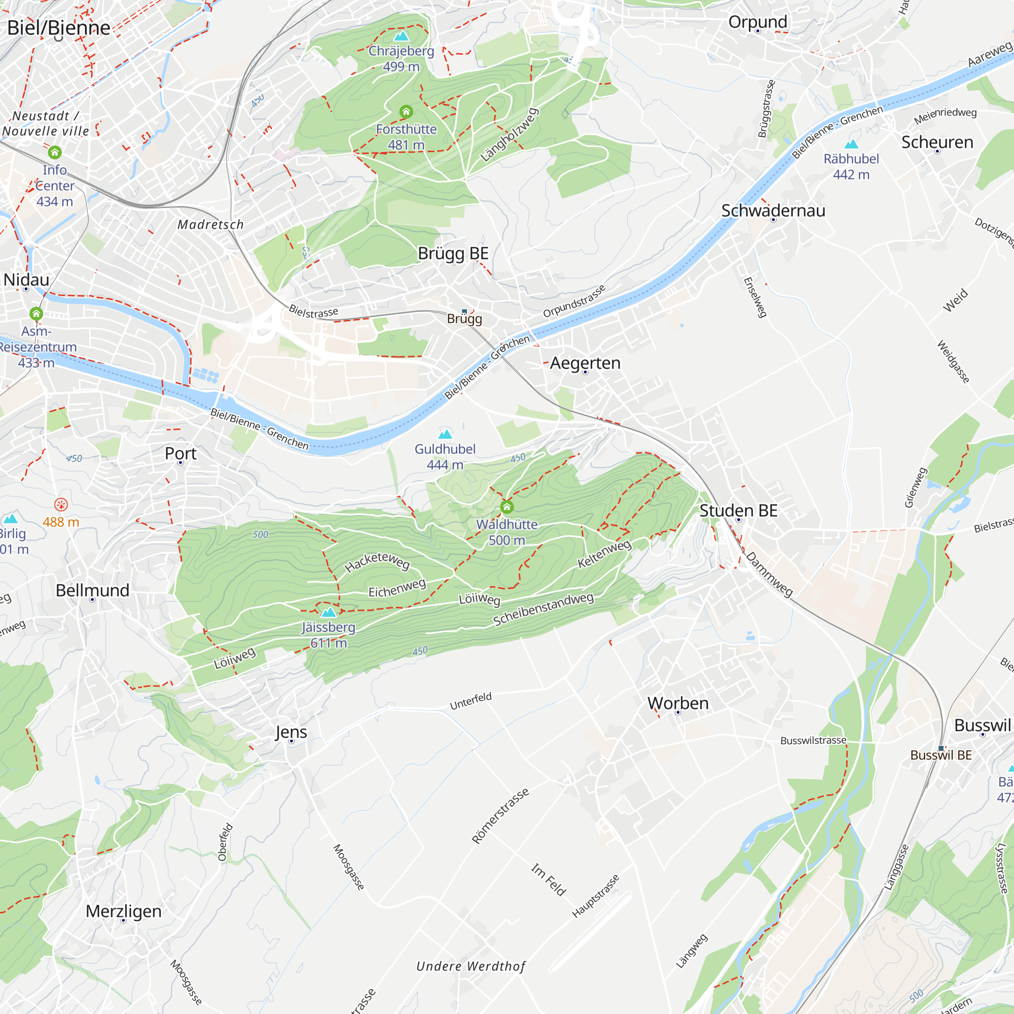 Waldhütte map