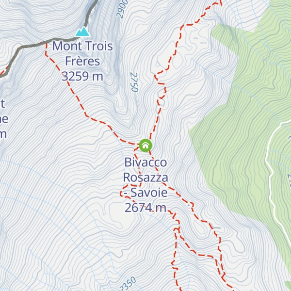 Map of Bivacco Rosazza - Savoie