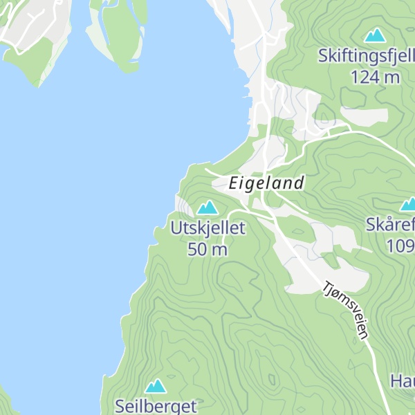 Map of Utskjellet