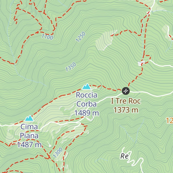 Map of Roccia Corba