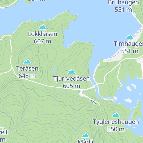 Map of Tjurrvedåsen