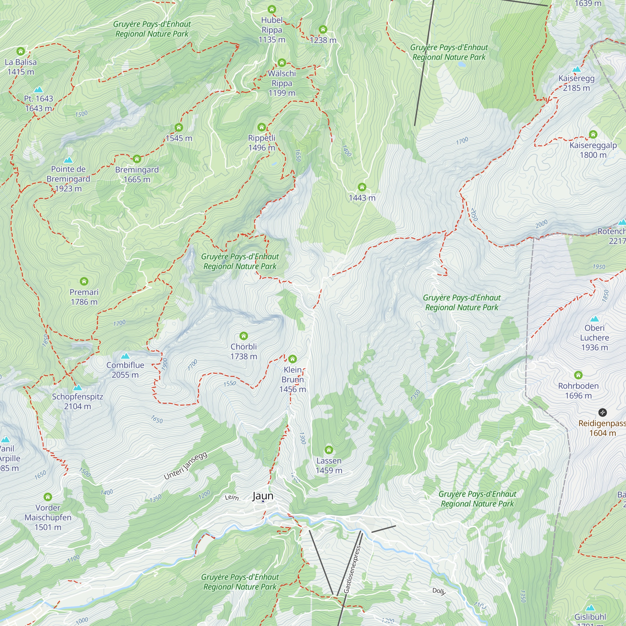Ritzlli Alp map