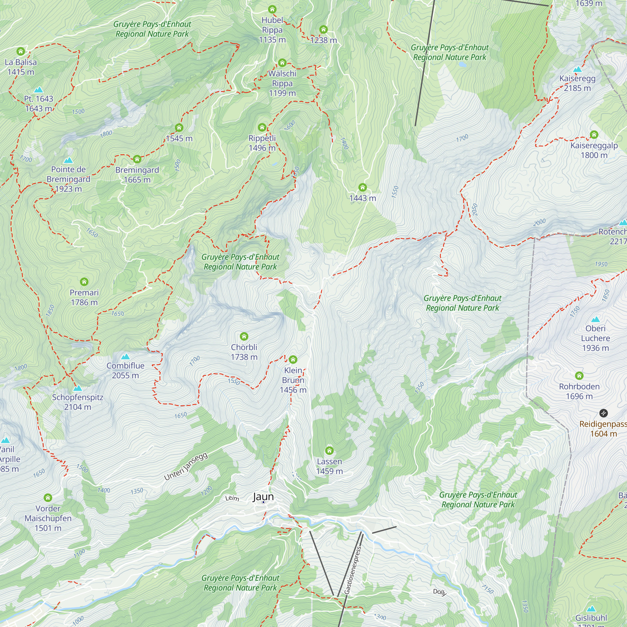 Ritzlli Alp map