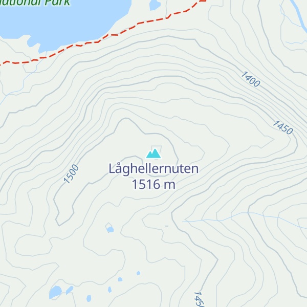 Map of Låghellernuten