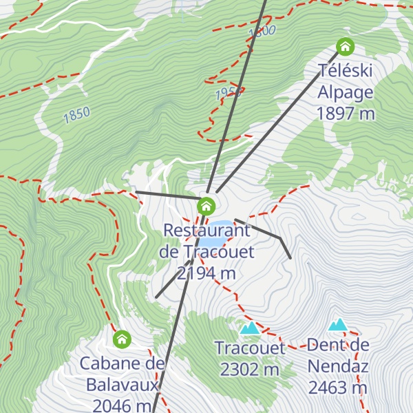 Map of Restaurant de Tracouet