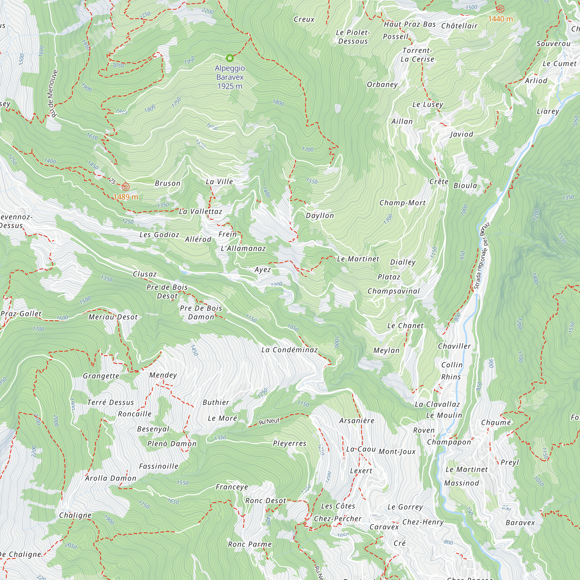Centrale di Allein, Cooperativa Forza e Lude di Aosta map