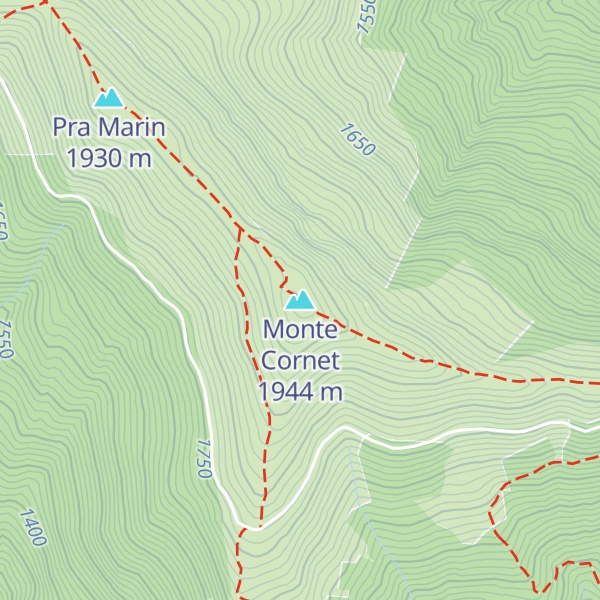 Map of Monte Cornet