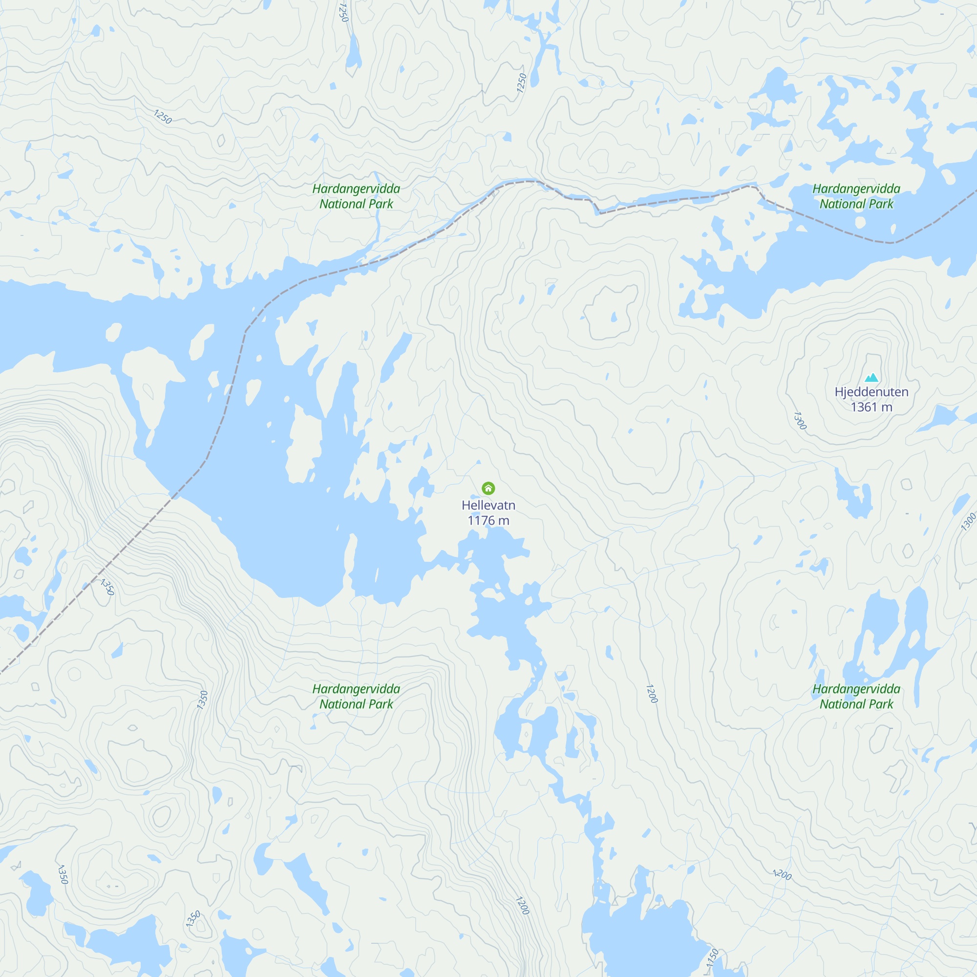 Hellevatn map