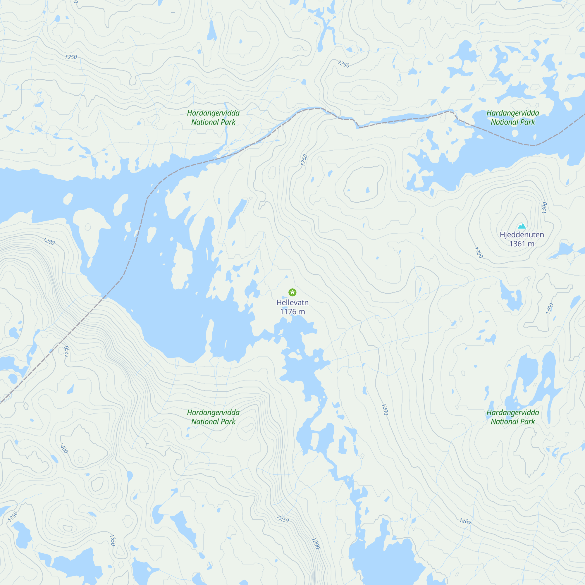 Hellevatn map