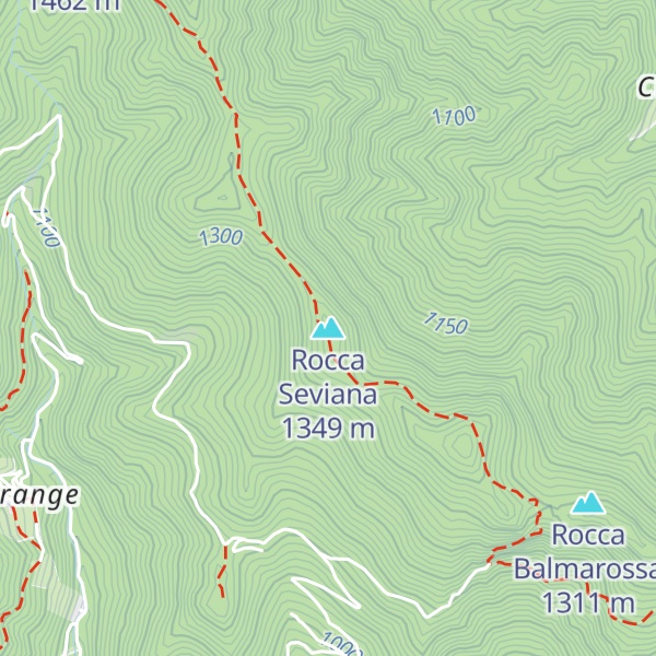 Map of Rocca Seviana