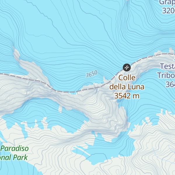 Map of Punta di Ceresole