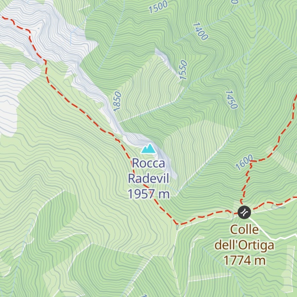 Map of Rocca Radevil