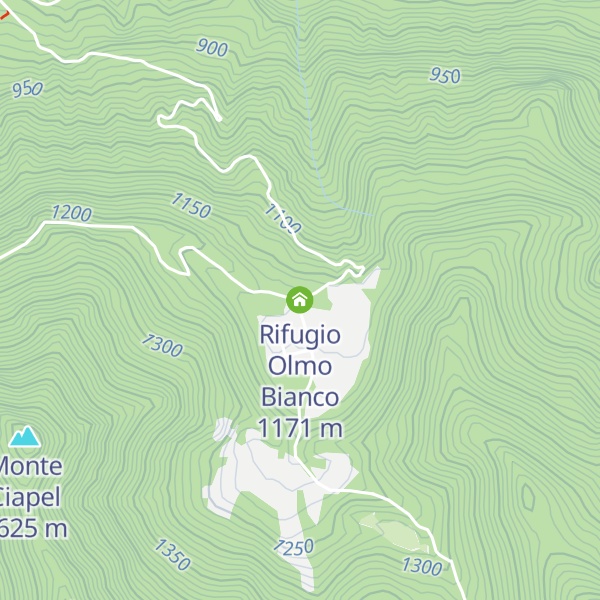 Map of Rifugio Olmo Bianco
