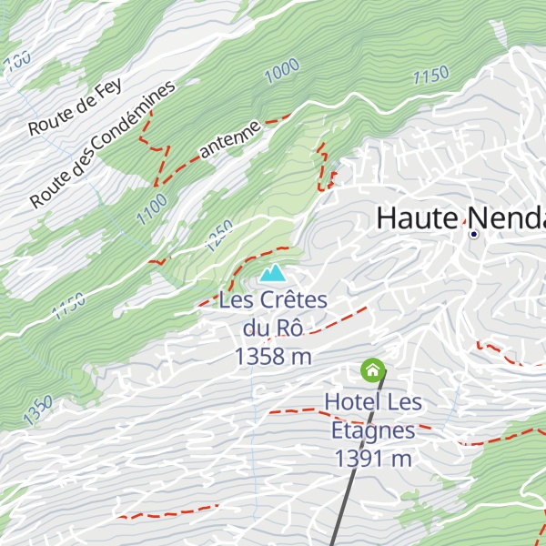Map of Les Crêtes du Rô