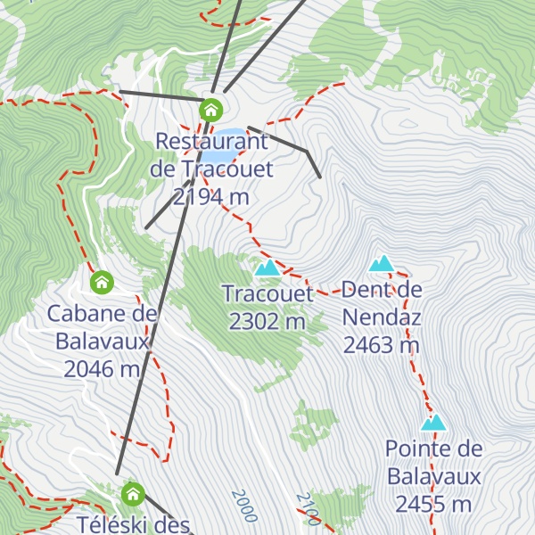 Map of Tracouet