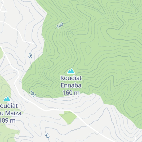 Map of Koudiat Ennaba