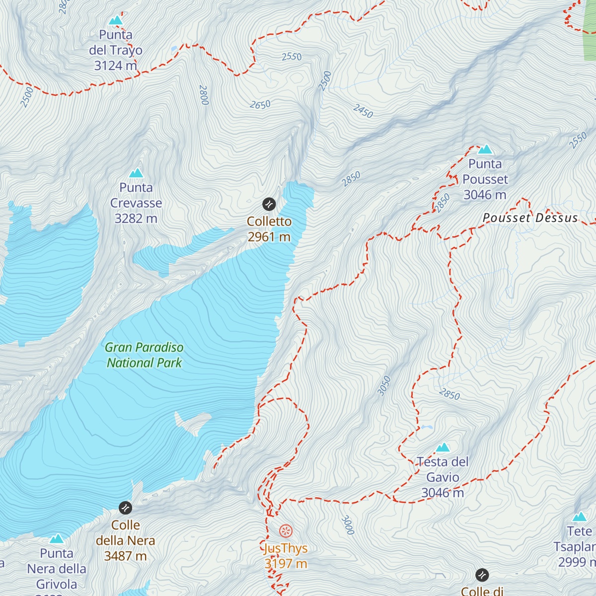 Bivacco Luciano Gratton map