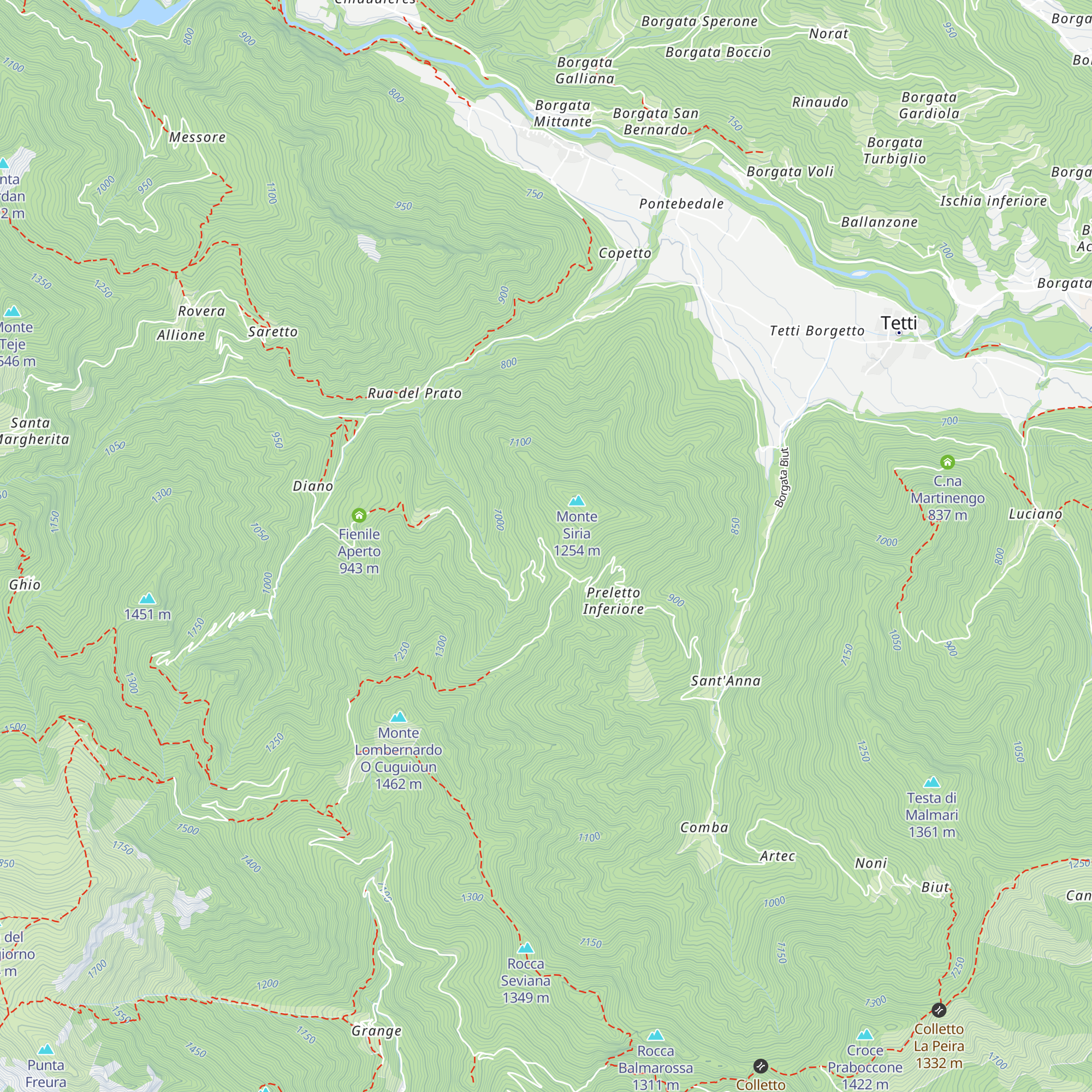 Case Rua Cime (abbandonate) map
