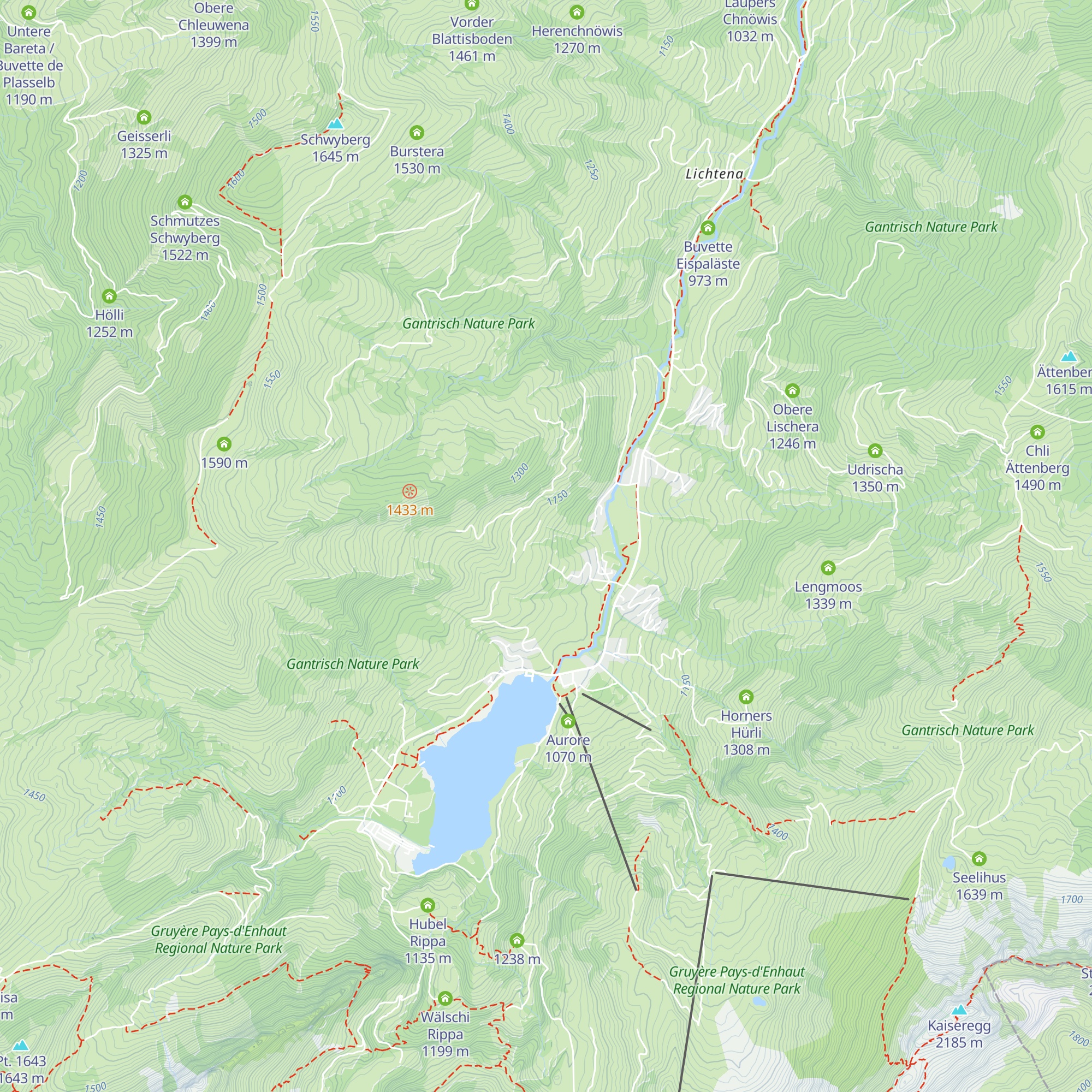 Chalet Huswurz map