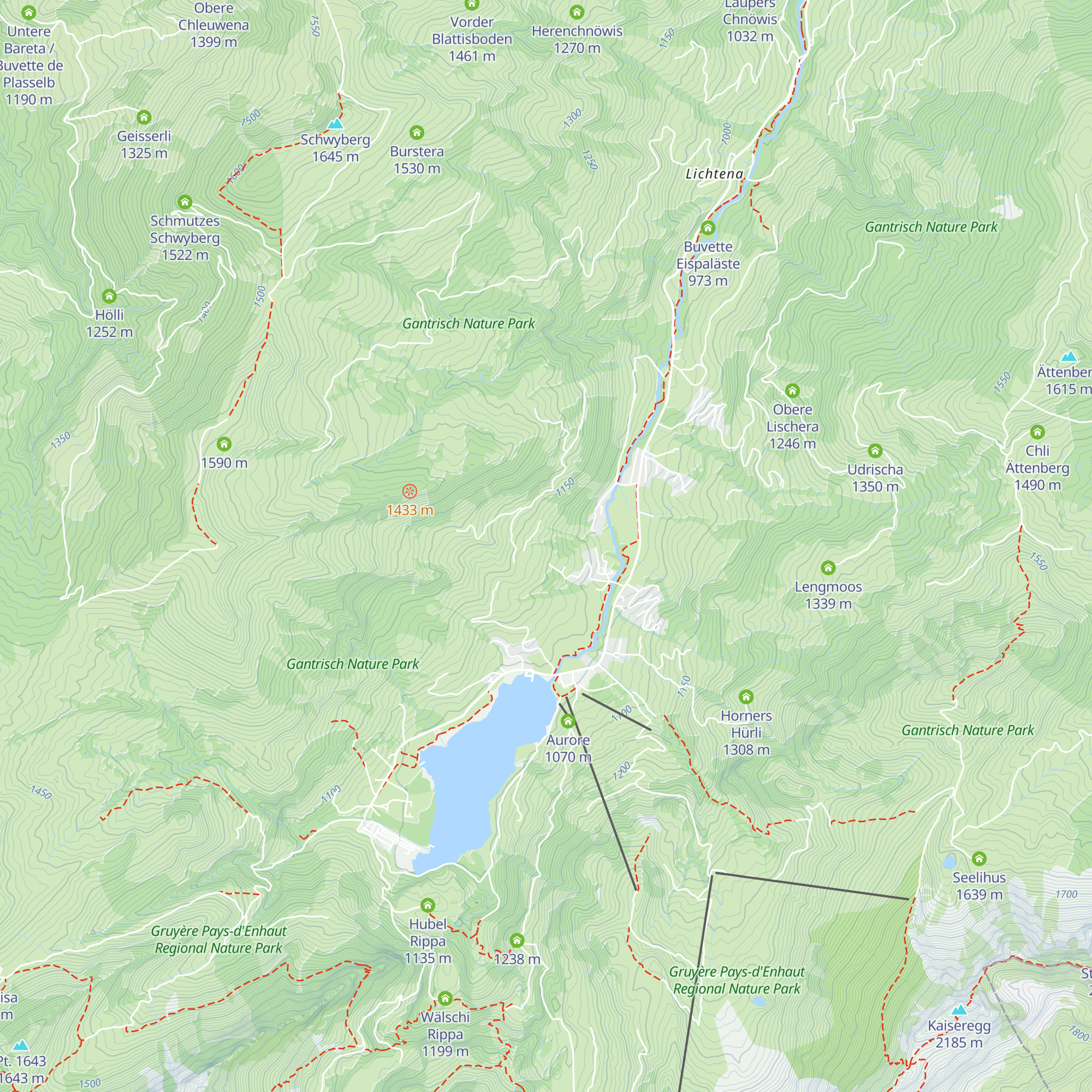 Chalet Huswurz map