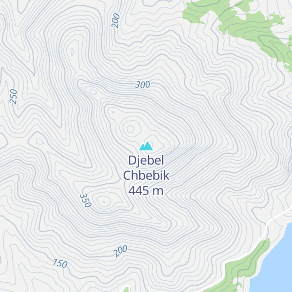 Map of Djebel Chbebik
