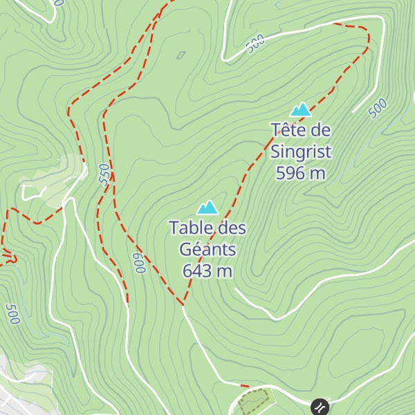 Map of Table des Géants