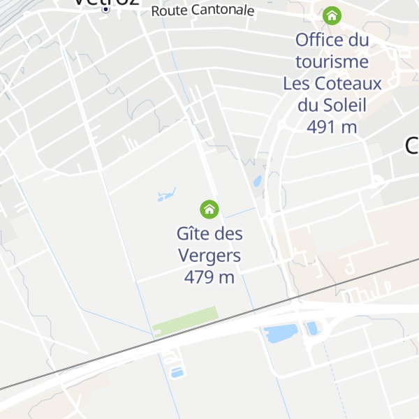 Map of Gîte des Vergers