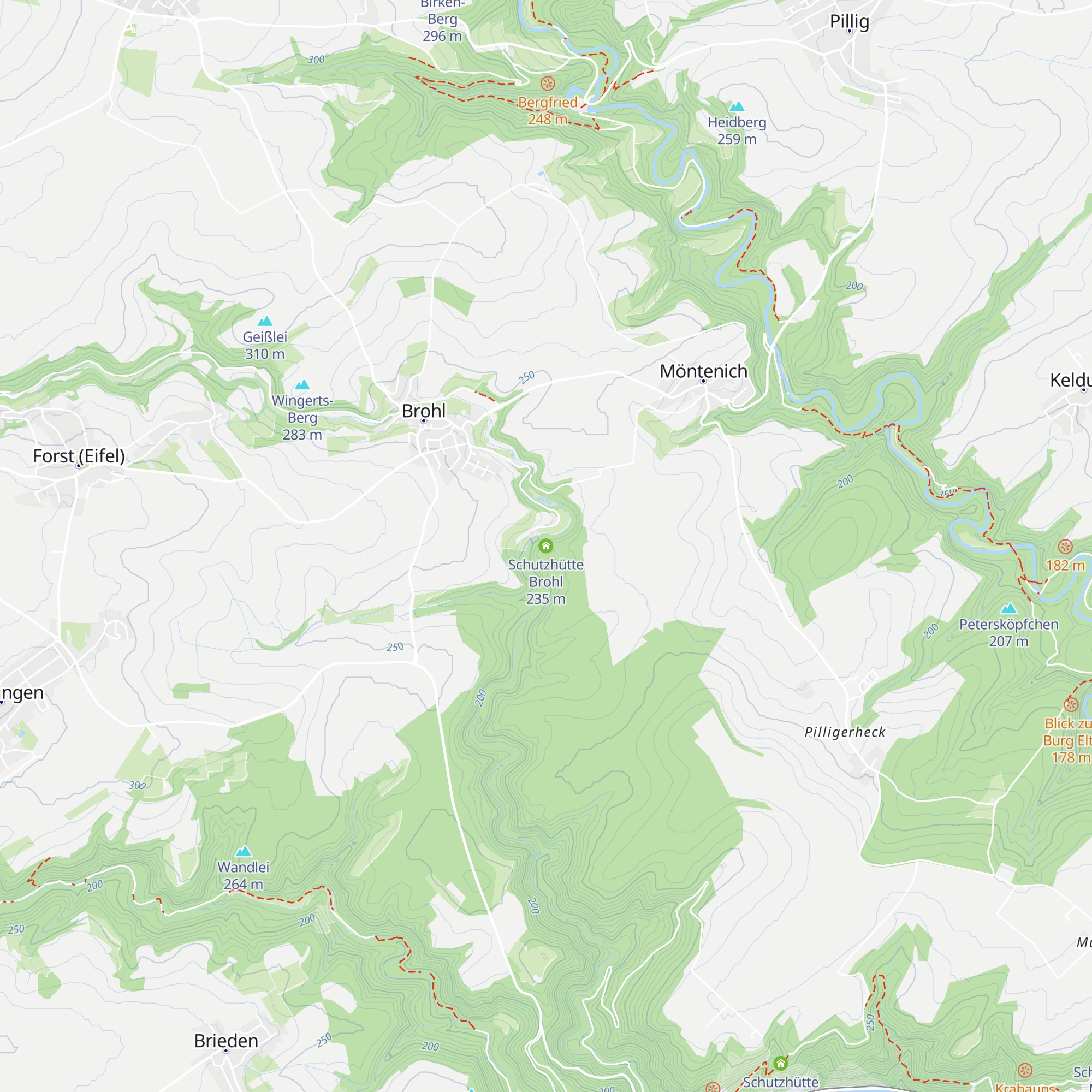 Schutzhütte Brohl map